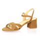 Vidi studio Nu pieds cuir velours camel
