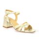 Vidi studio Nu pieds cuir laminé or