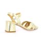 Vidi studio Nu pieds cuir laminé or