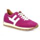 Belang Baskets cuir velours fushia