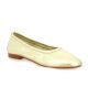 Reqins Ballerines cuir laminé platine