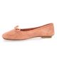 Reqins Ballerines cuir velours vieux rose