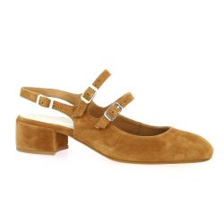 Reqins Ballerines cuir velours chamois