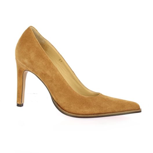 Vidi studio Escarpins cuir velours camel