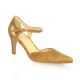 Vidi studio Escarpins cuir velours camel