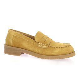 Spaziozero Mocassins cuir velours camel