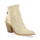 Metisse Boots cuir velours beige