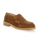 Spaziozero Mocassins cuir velours cognac