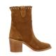 Spaziozero Boots cuir velours cognac
