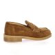 Spaziozero Mocassins cuir velours cognac