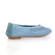 Reqins Ballerines crochet bleu jean