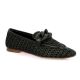 Coco abricot Mocassins cuir tresse noir