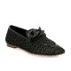 Coco abricot Mocassins cuir tresse noir