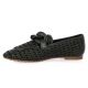 Coco abricot Mocassins cuir tresse noir