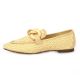 Coco abricot Mocassins cuir tresse beige