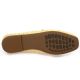 Coco abricot Mocassins cuir tresse beige
