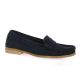 Exit Mocassins cuir velours marine