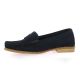 Exit Mocassins cuir velours marine
