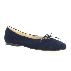 Exit Ballerines cuir velours marine