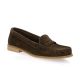 Exit Mocassins cuir velours marron