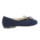 Exit Ballerines cuir velours marine