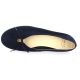 Exit Ballerines cuir velours marine