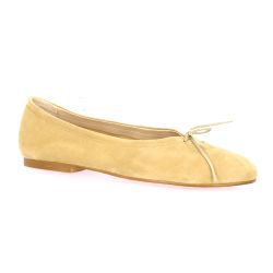 Exit Ballerines cuir velours camel