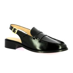 Vidi studio Mocassins cuir glacé noir