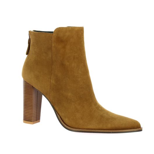 Vidi studio Boots cuir velours tabac