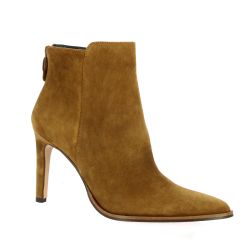 Vidi studio Boots cuir velours tabac
