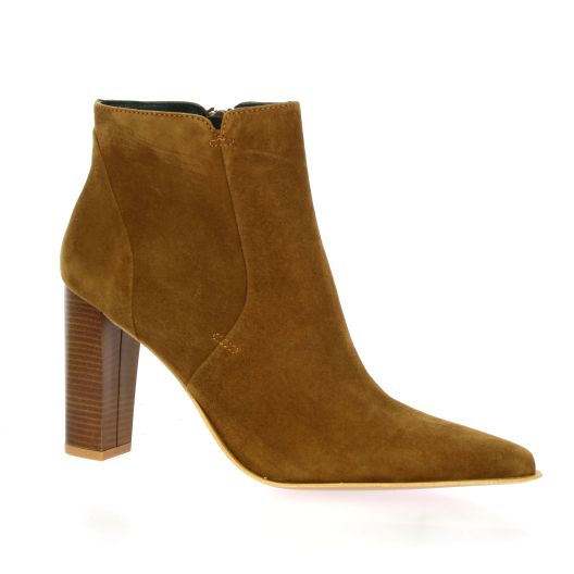 Vidi studio Boots cuir velours tabac