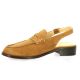 Vidi studio Mocassins cuir velours cognac