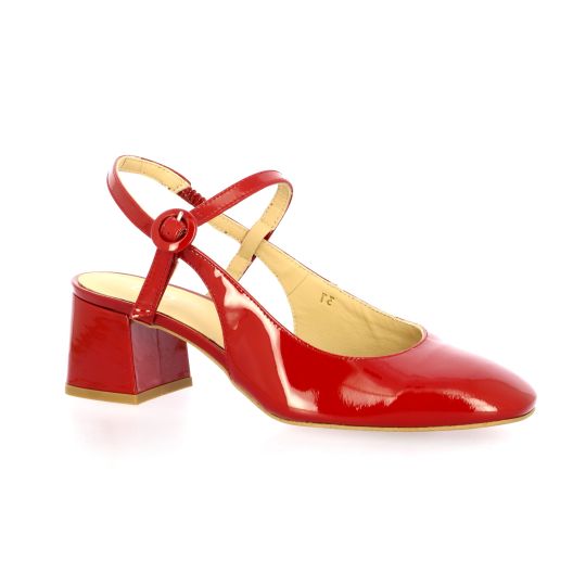 Vidi studio Escarpins cuir vernis rouge