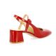 Vidi studio Escarpins cuir vernis rouge