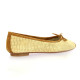 Reqins Ballerines cuir velours chamois