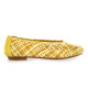 Reqins Ballerines crochet ocre/beige