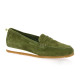 Reqins Mocassins cuir velours olive