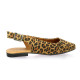 Creator Nu pieds cuir velours leopard