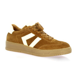 Creator Baskets cuir velours cognac