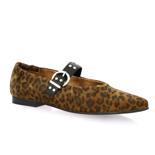 Creator Babies cuir velours leopard