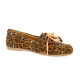 Creator Mocassins cuir velours leopard