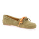 Creator Mocassins cuir velours taupe