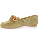 Creator Mocassins cuir velours taupe