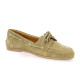 Creator Mocassins cuir velours taupe