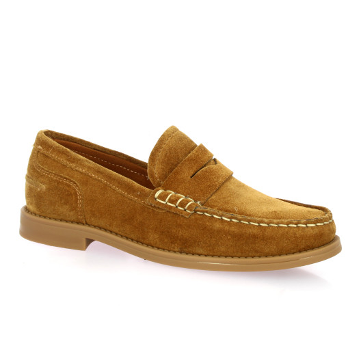 Creator Mocassins cuir velours cognac