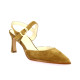 Longtime Escarpins cuir velours camel