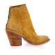 Metisse Boots cuir velours cognac
