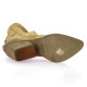 Mimmu Boots cuir velours tabac