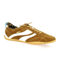 Mrp Baskets cuir velours camel