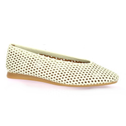 Impact Ballerines cuir ecru